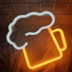 Cold Beer Cheers LED Neon Light Sign