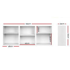 Artiss Bookshelf Set of 3 - VENA White