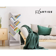 Artiss Tree Bookshelf 7 Tiers - ECHO White