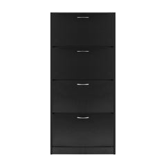 Artiss Shoe Rack Storage Shelf Cabinet 60 Pairs 4 Doors - Black