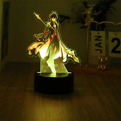 Genshin Impact 3D Night Light for Bedroom