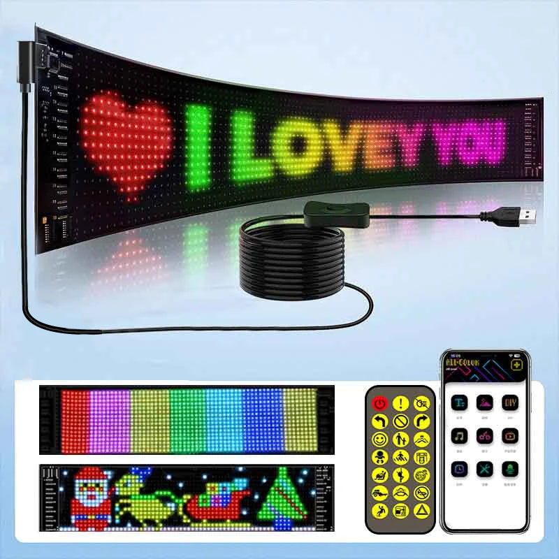 Bright LED Scrolling Advertising Sign Panel Flexible