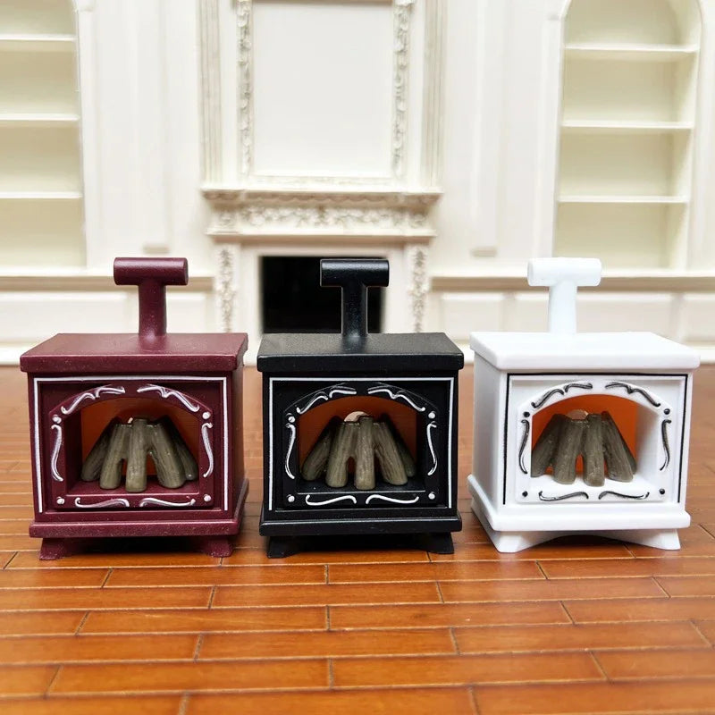 Creative LED Mini Fireplace Night Light Lamp