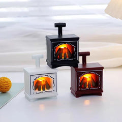 Creative LED Mini Fireplace Night Light Lamp