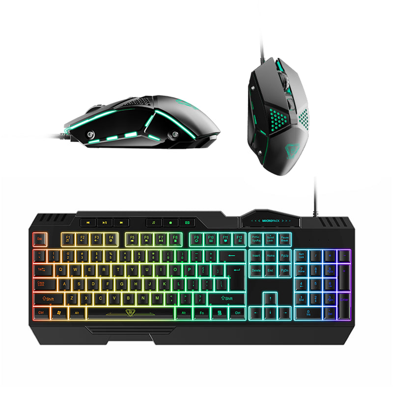 Mouse Keyboard 2 In 1 Backlight Gaming Breathing Rainbow LED Combo for PC Laptop