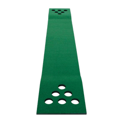 Golf Beer Pong Game Toy Set Green Golf Putting Matt with 2 Putters, 6 Balls