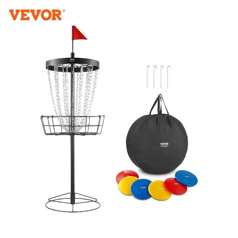 Portable Disc Golf Basket Set