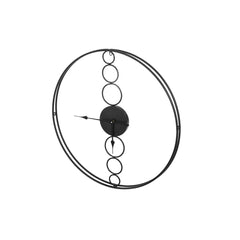 Artiss 75cm Wall Clock Large No Numeral Round Black